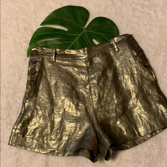 Elizabeth and James silver shorts size 2 - Picture 2 of 4